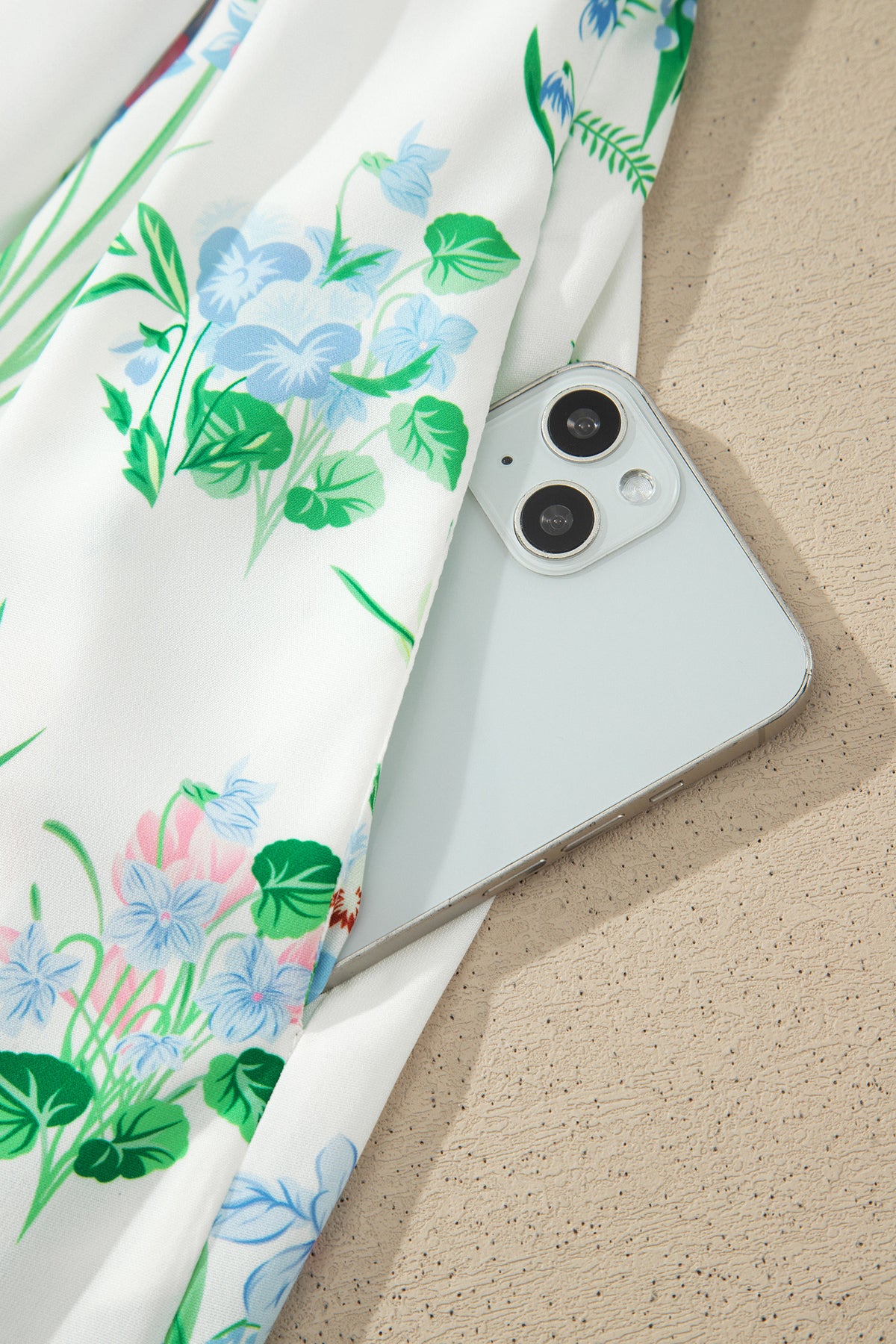 High Waist Midi Floral Dress