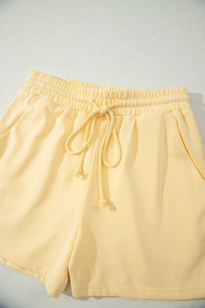 Eyelet Lace Sleeve Short Set