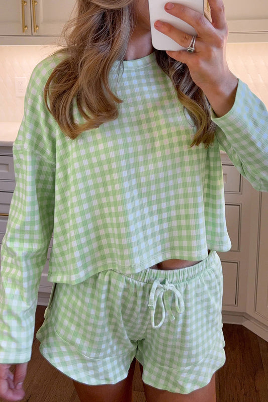 Long Sleeve Drawstring Lounge Set