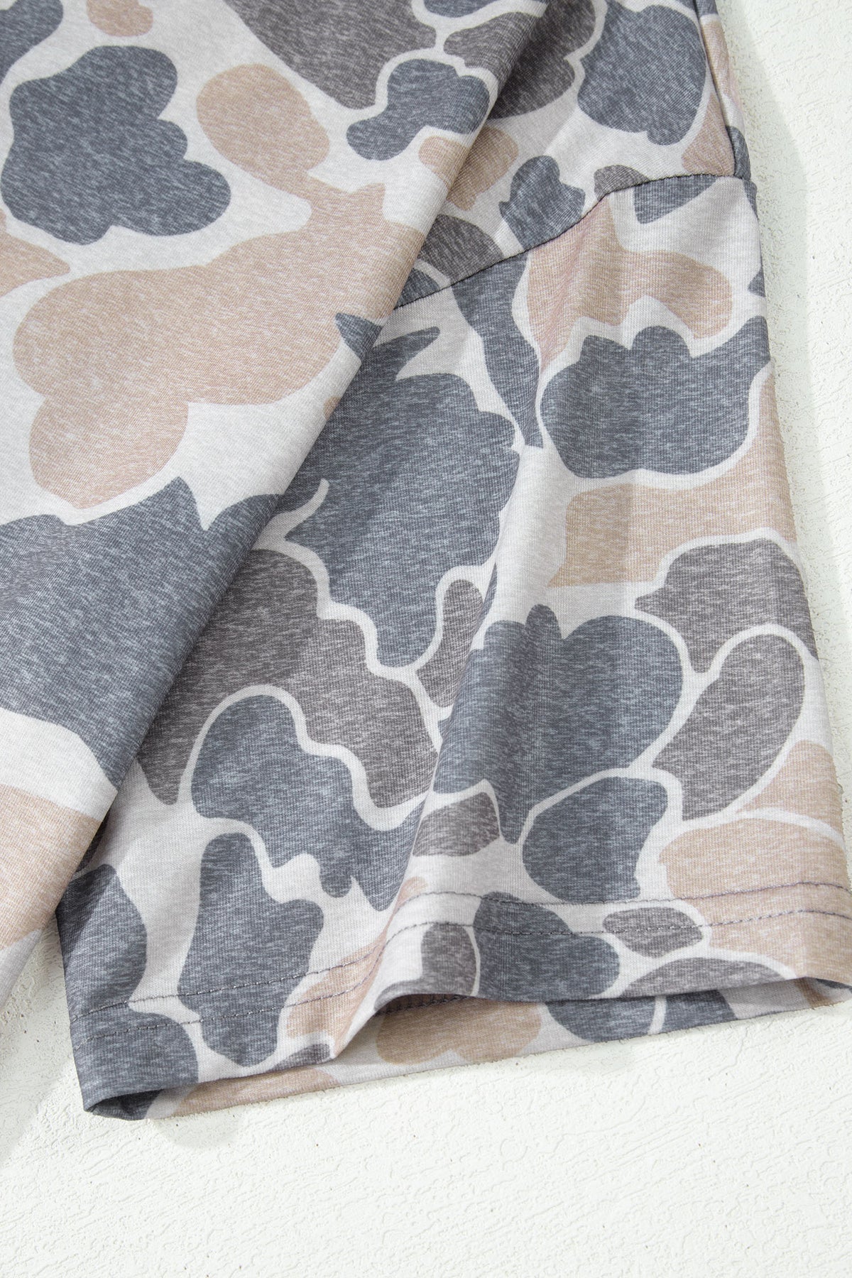 Retro Camouflage Womens Casual Tee