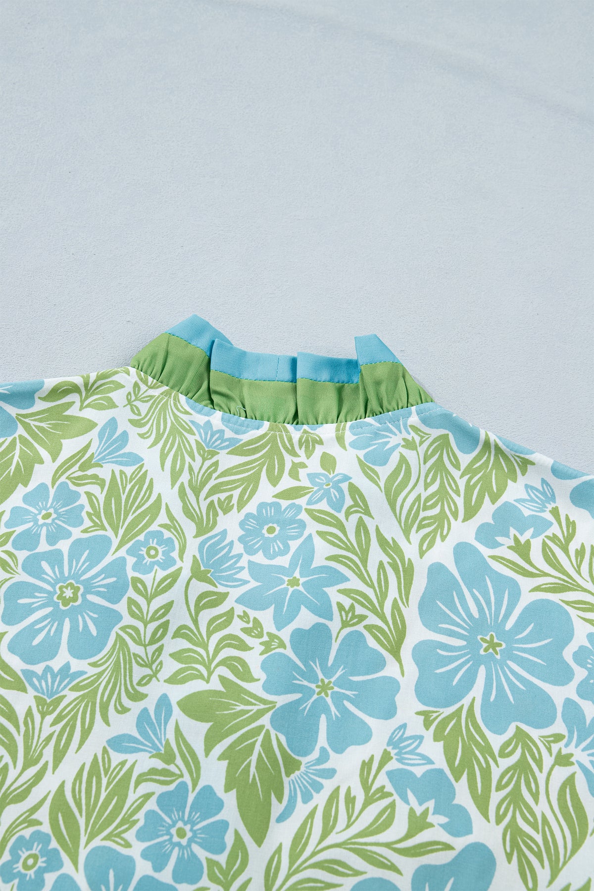 V-neck Button Front Floral Dress