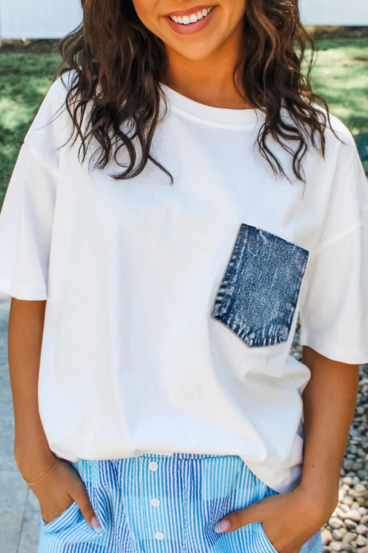 Color Block Short Sleeve Tee