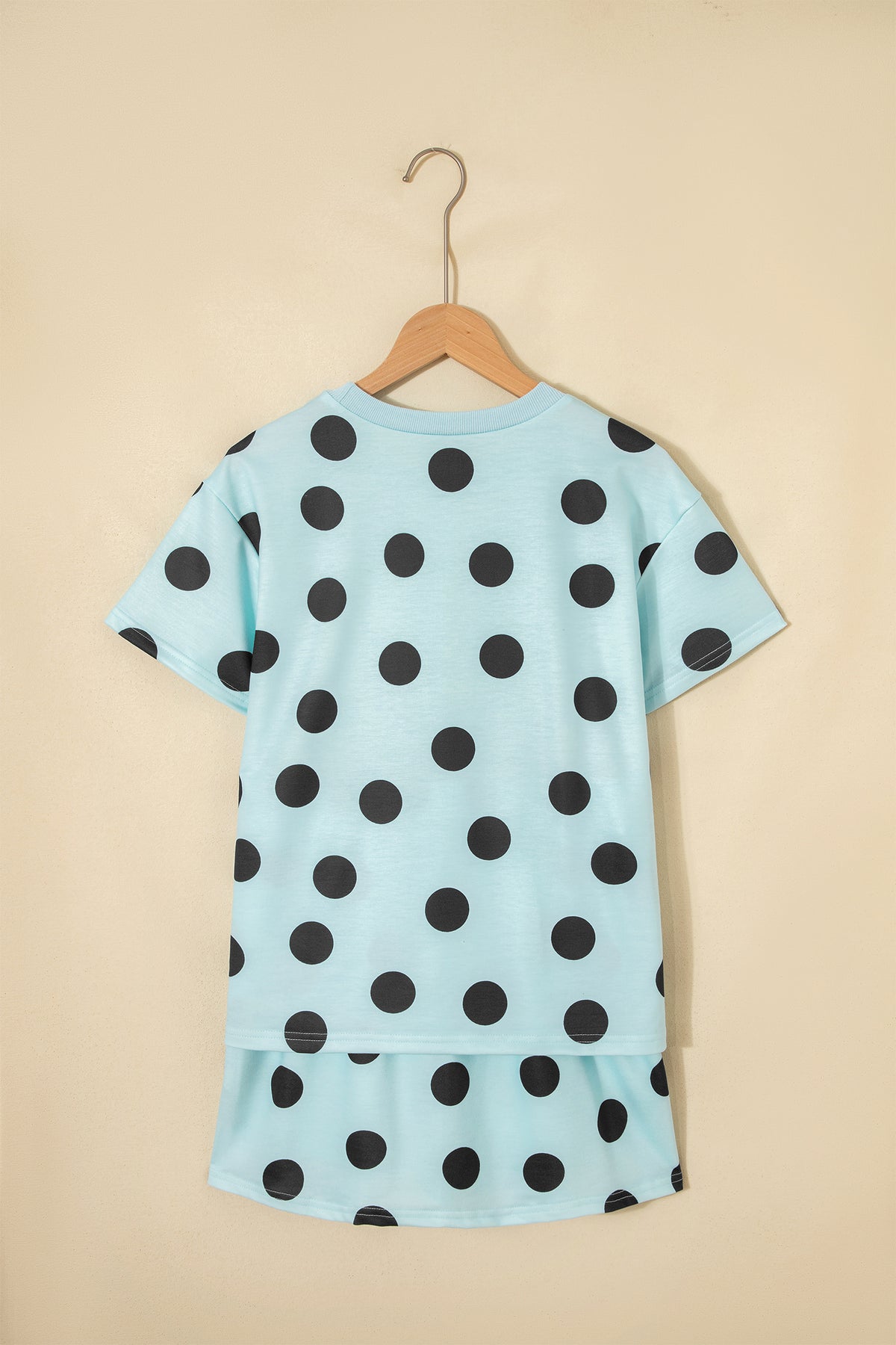 Polka Dot Top Two-Piece Set