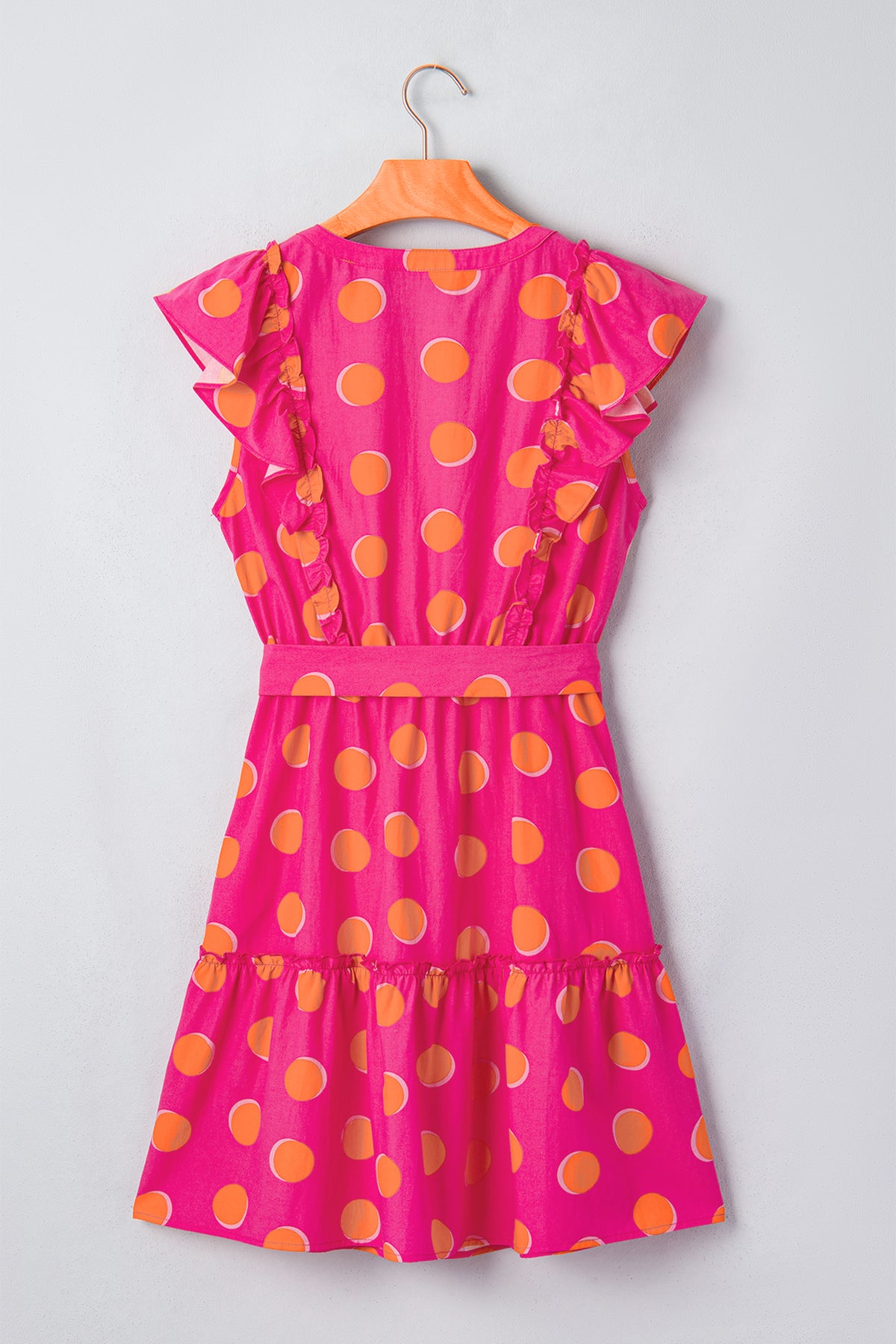 Polka Dot Ruffled Mini Dress