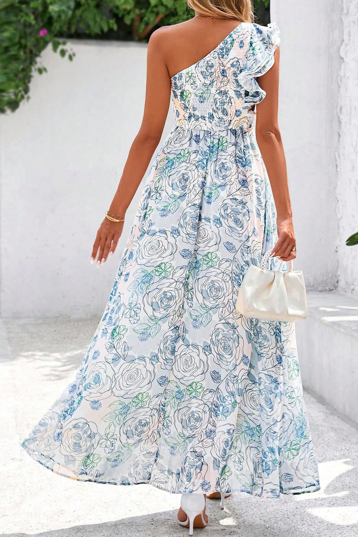 Ruffled One Maxi Floral Dress