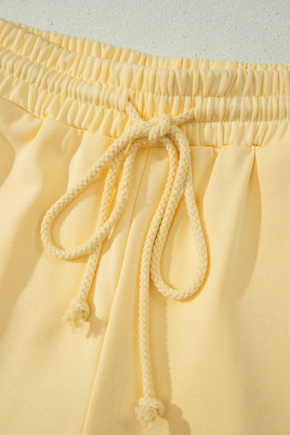 Eyelet Lace Sleeve Short Set