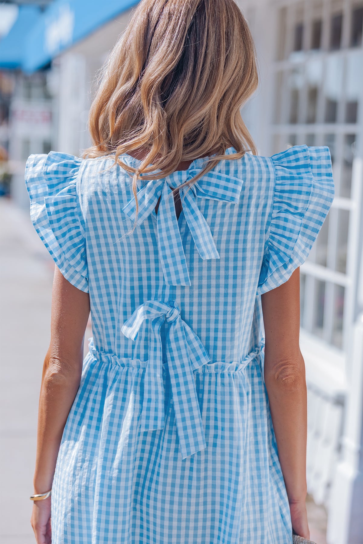 Ruffled Short Sleeve Maxi Dress