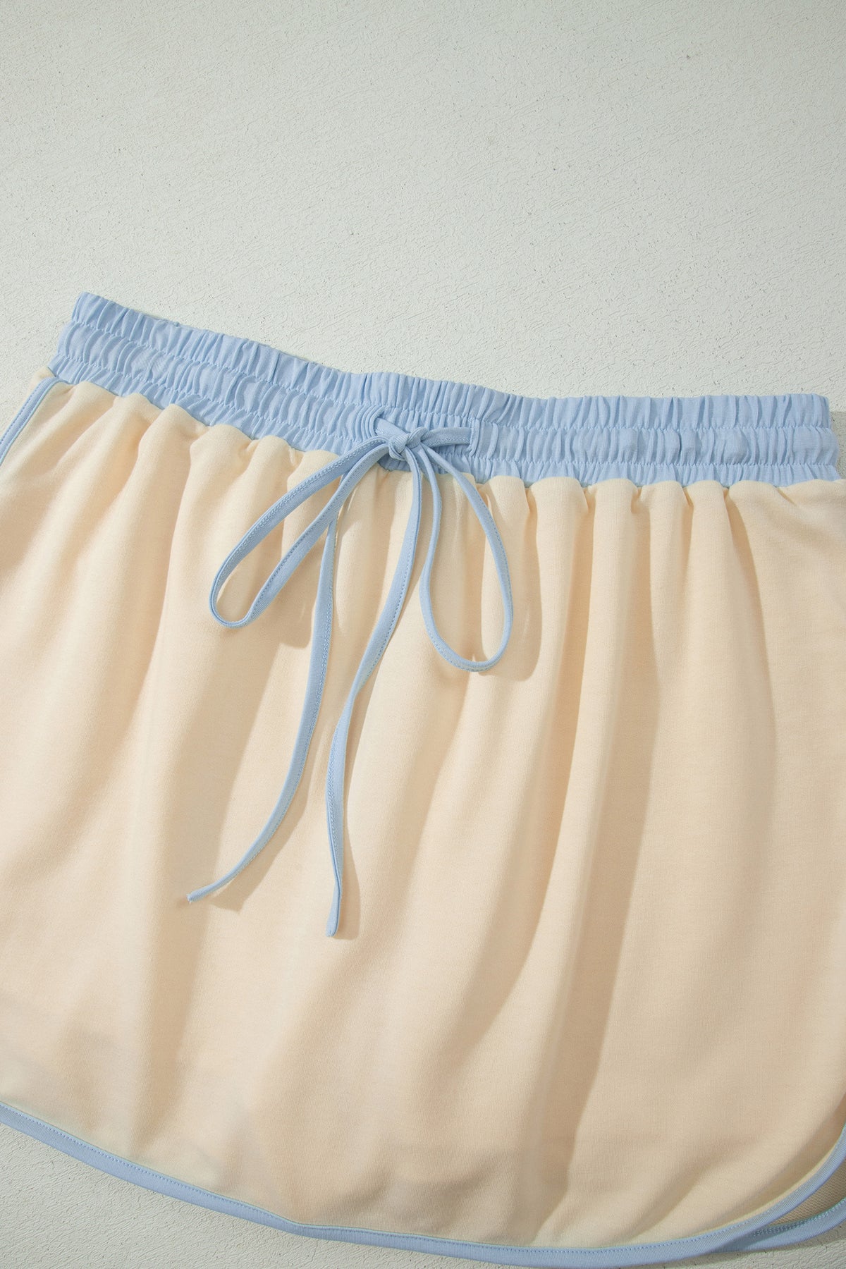 Turquoise Colorblock Edge Two-Piece Set