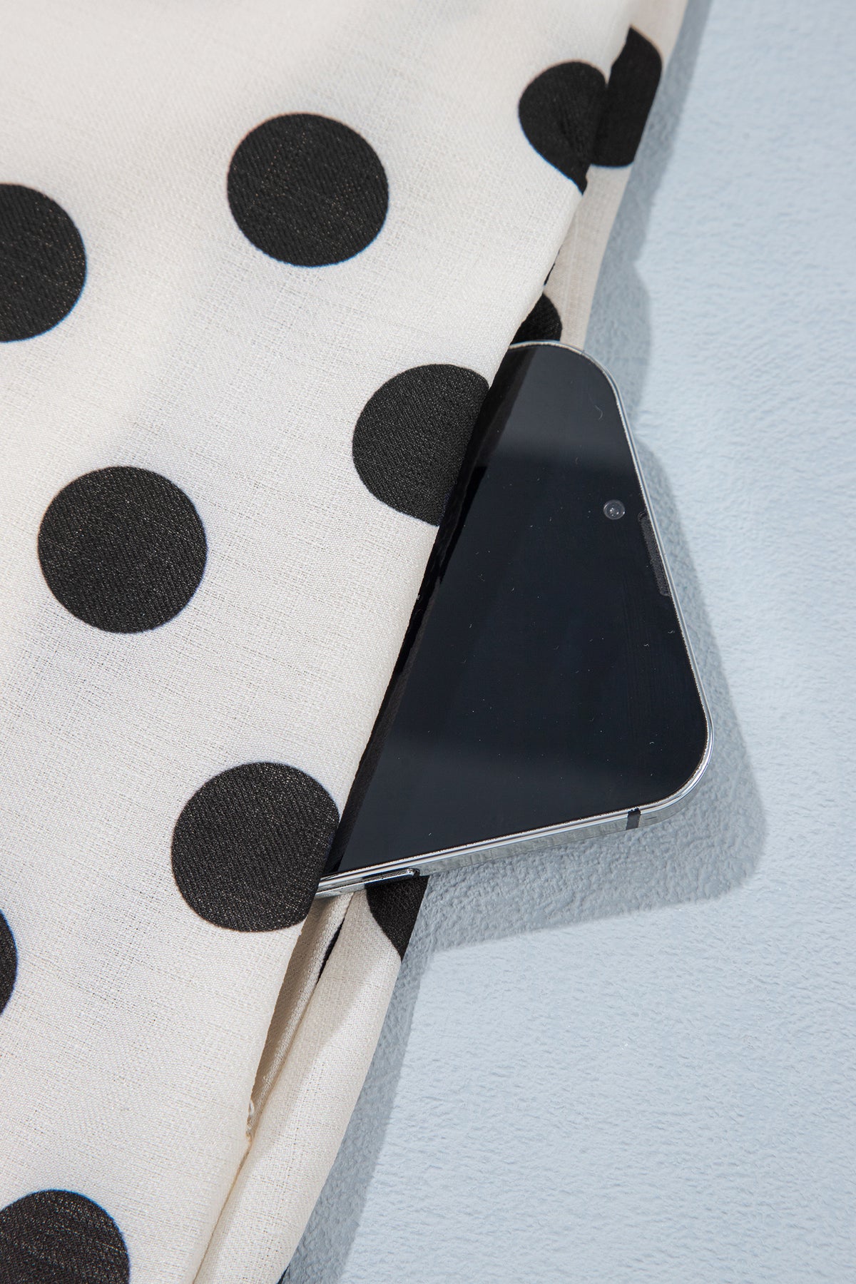 Polka Dot V-neck Mini Dress