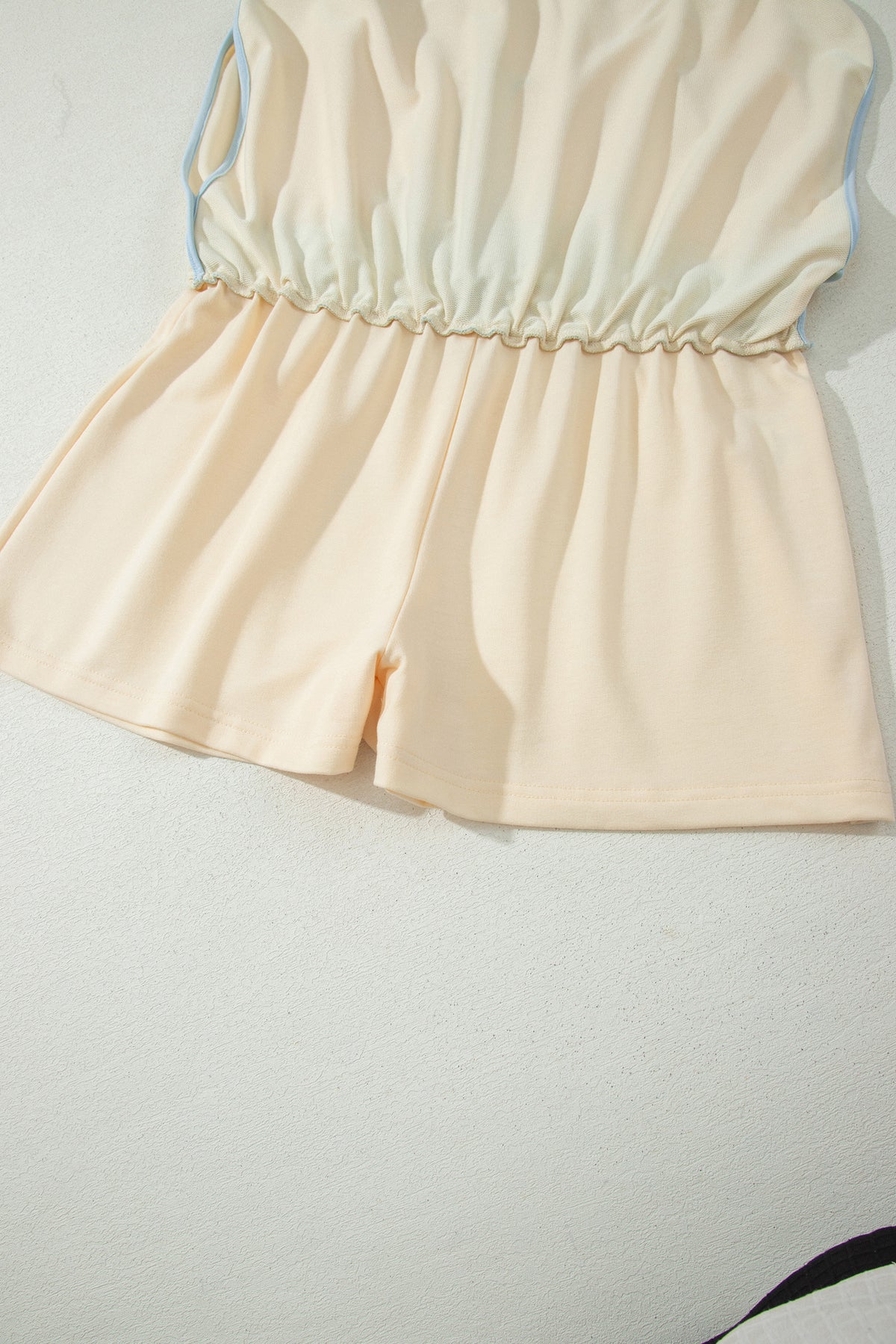 Turquoise Colorblock Edge Two-Piece Set