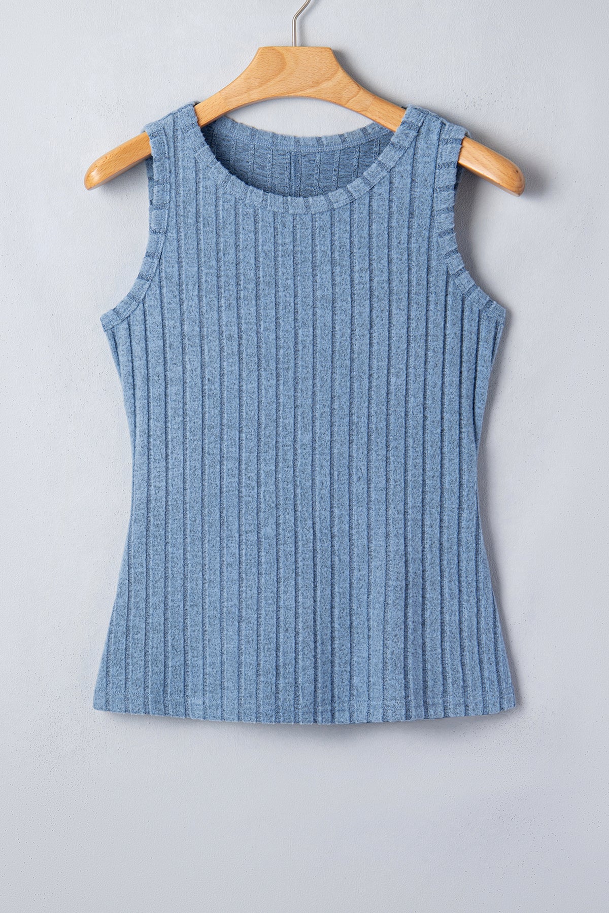 Slim Ribbed Wash Tank Top