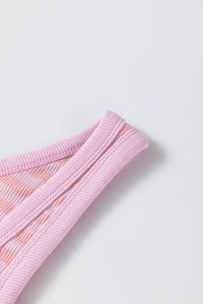 Stripe Ribbed Knit Tank Top