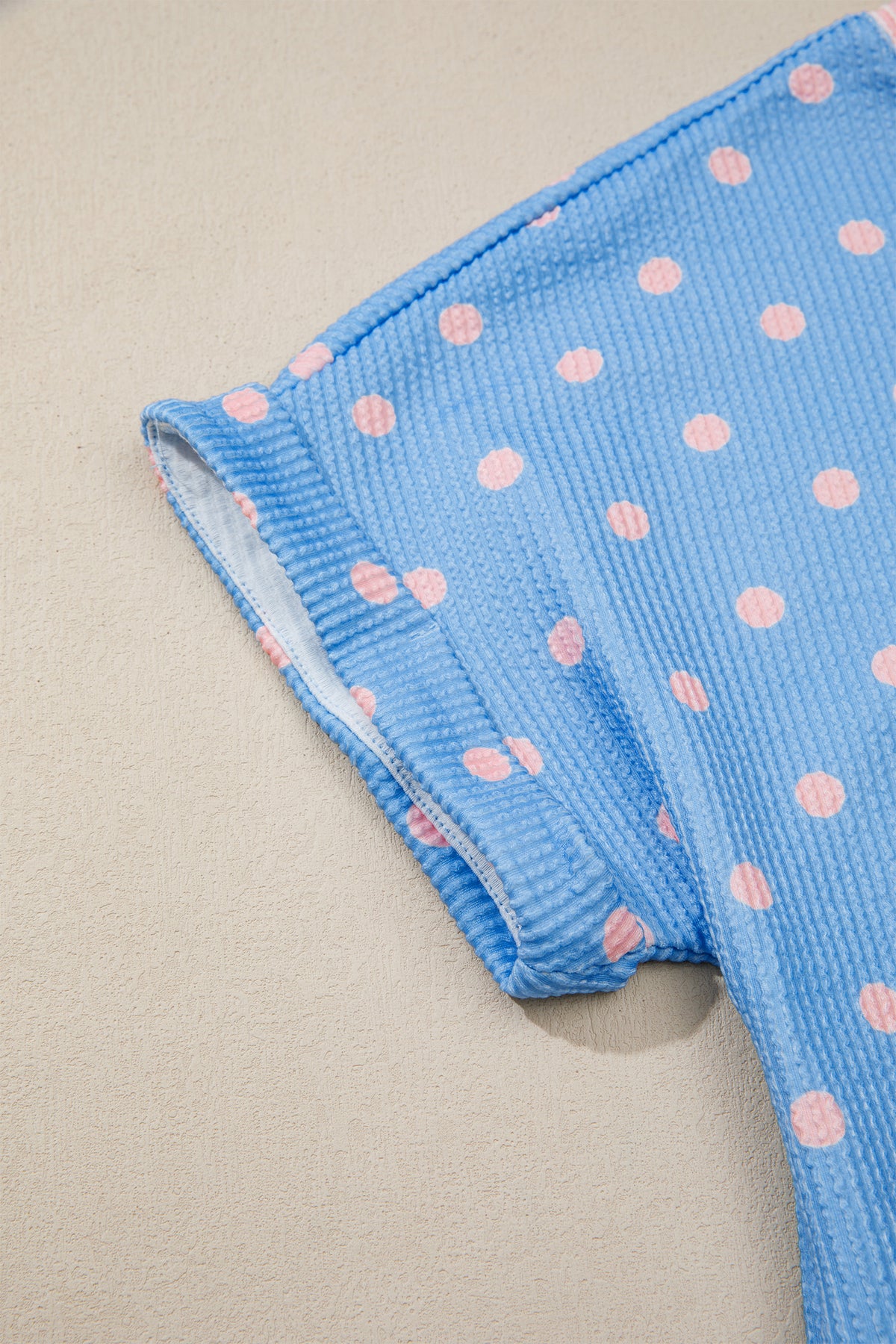 Polka Dot Short Sleeve Tee