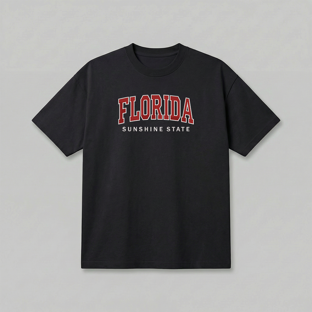 Custom State Embroidered T-Shirt