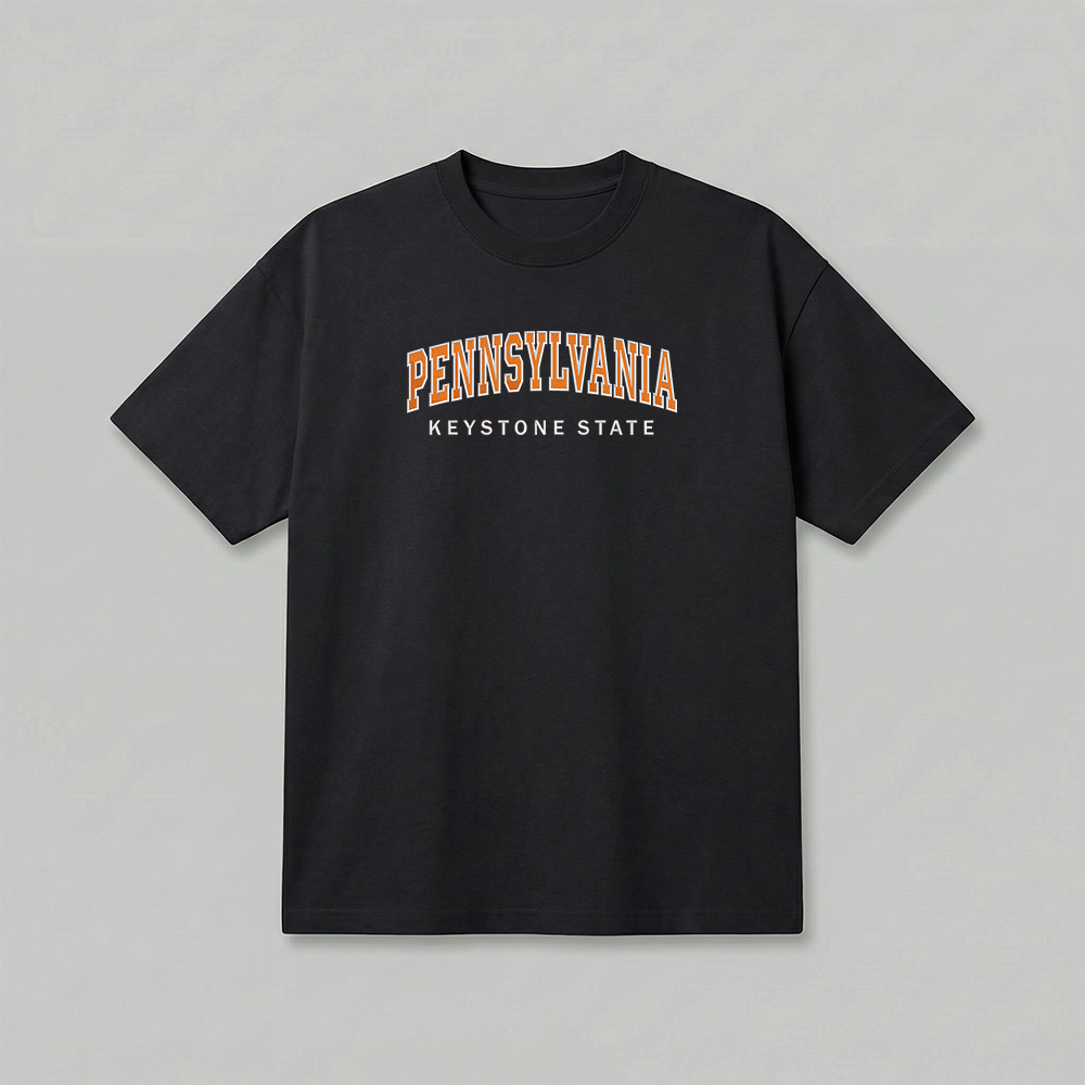 Custom State Embroidered T-Shirt