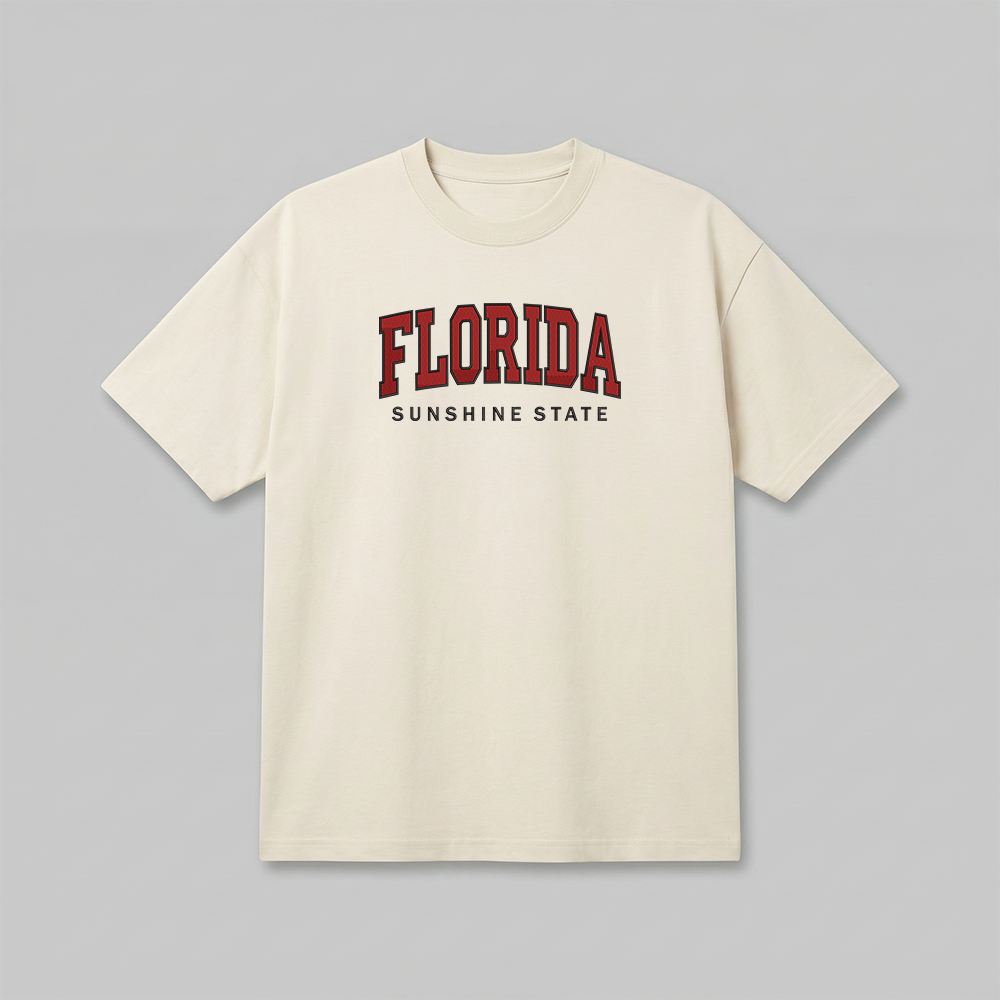 Custom State Embroidered T-Shirt