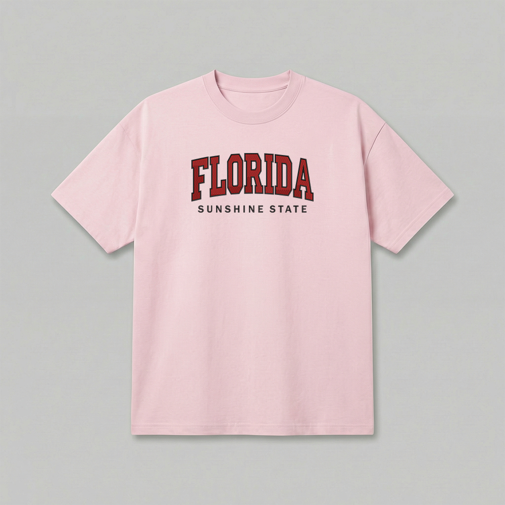 Custom State Embroidered T-Shirt