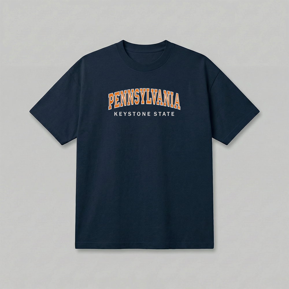 Custom State Embroidered T-Shirt