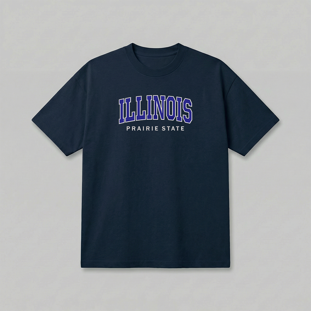 Custom State Embroidered T-Shirt