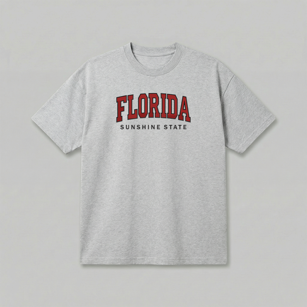 Custom State Embroidered T-Shirt