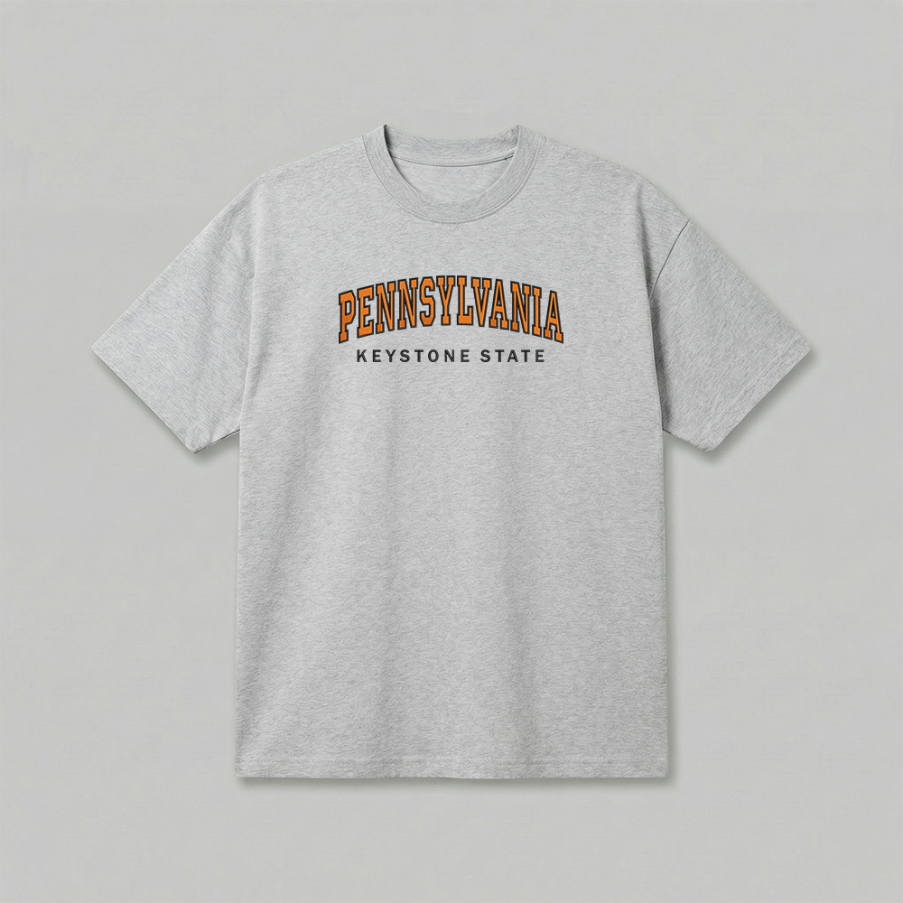 Custom State Embroidered T-Shirt