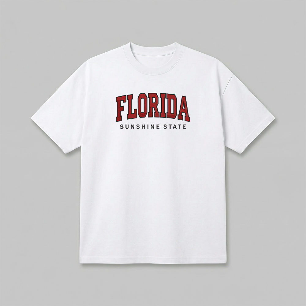 Custom State Embroidered T-Shirt