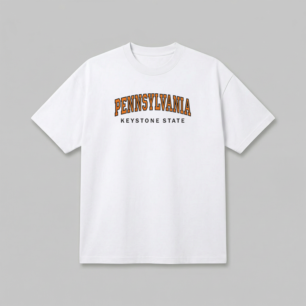 Custom State Embroidered T-Shirt