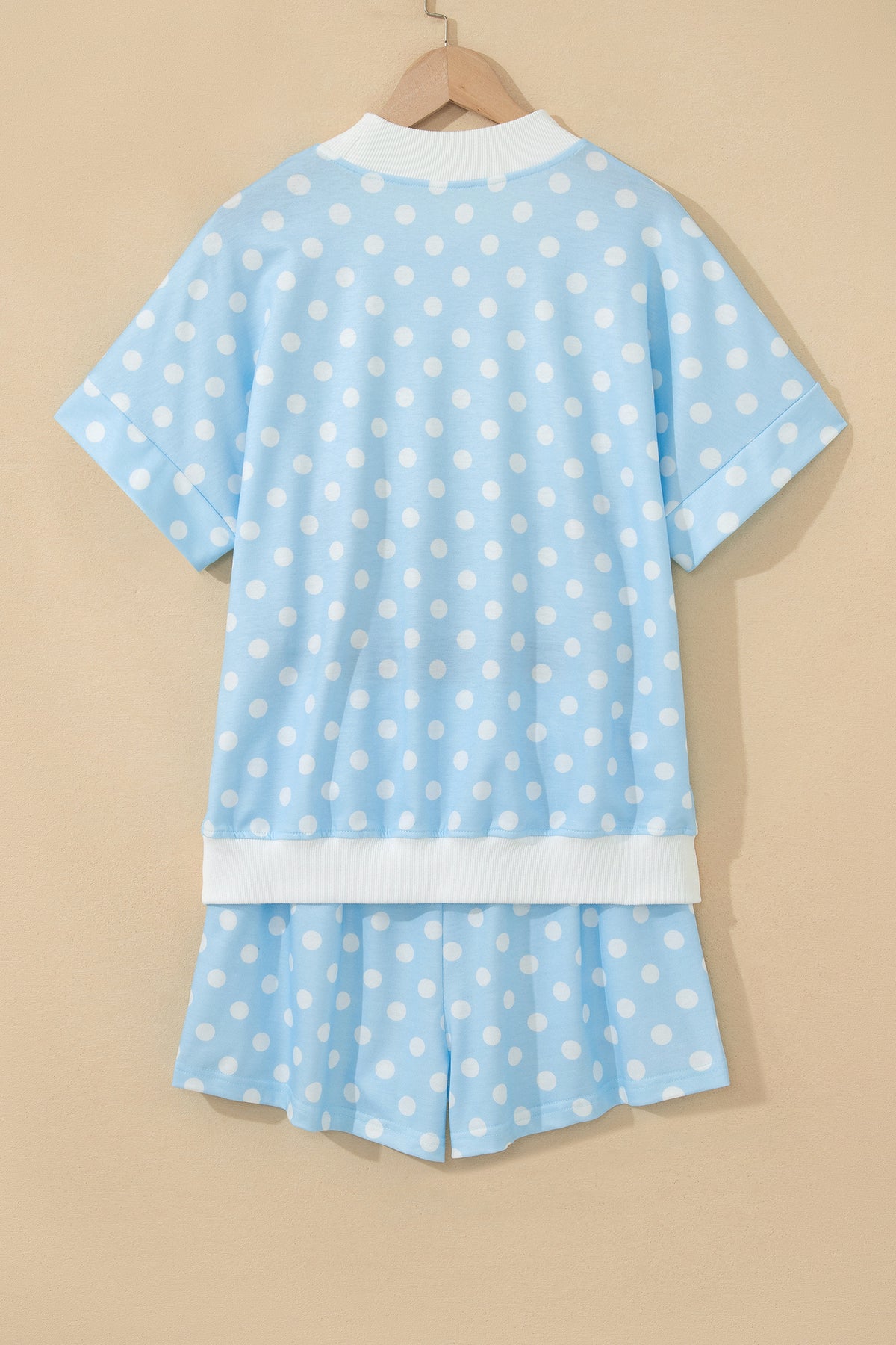 Polka Dot Mock Short Set