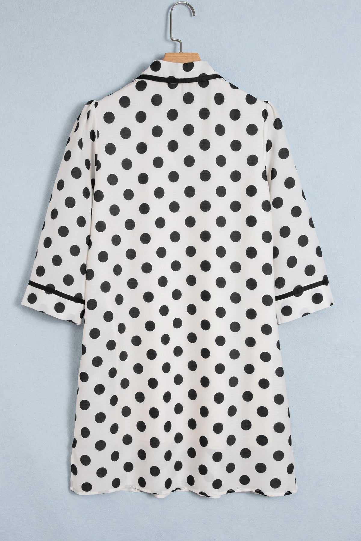 Polka Dot V-neck Mini Dress