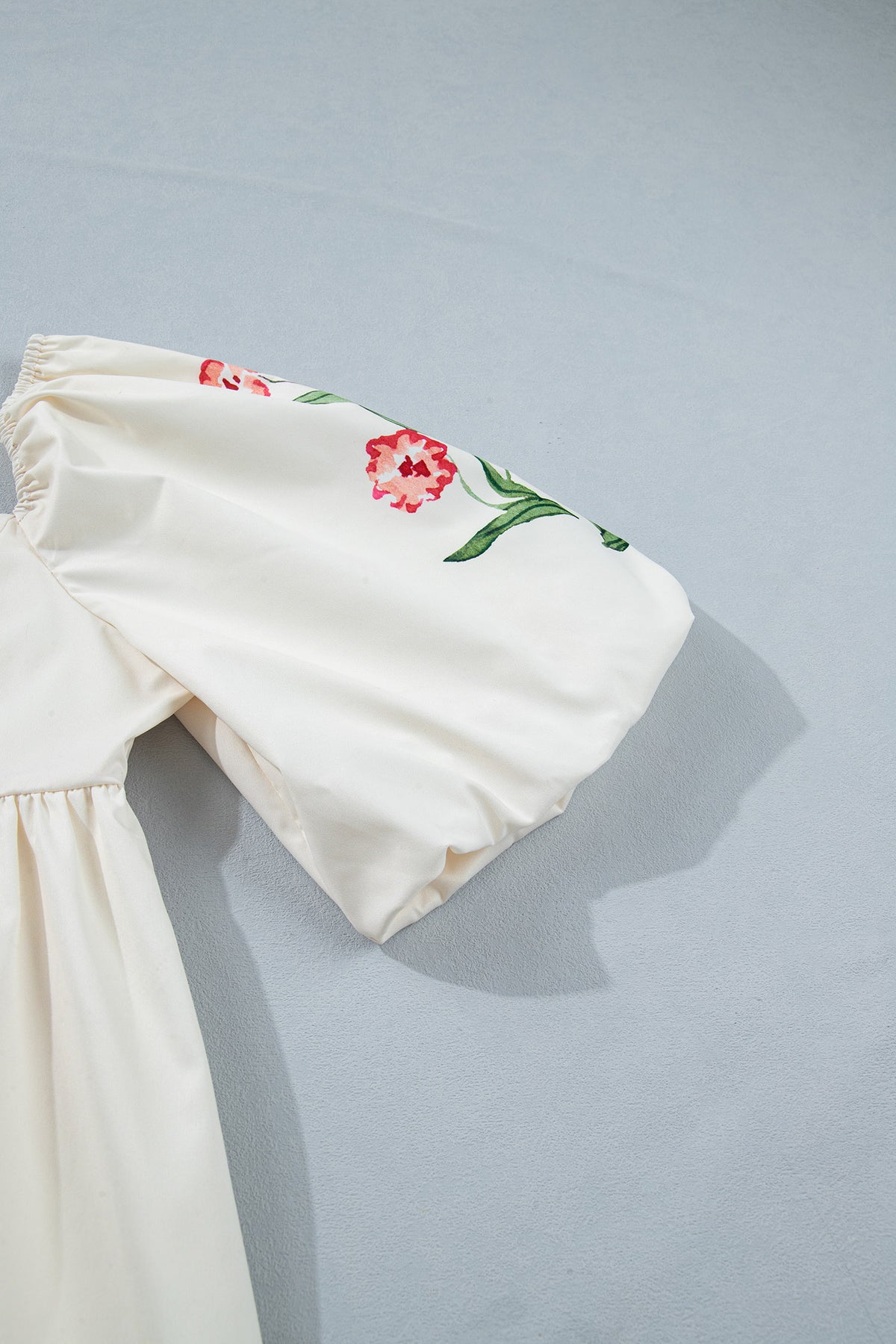 Floral Puff Sleeve Mini Dress