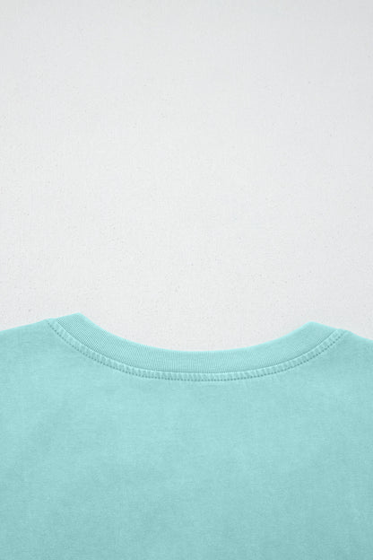 Raw Cut Notched Lace Tee