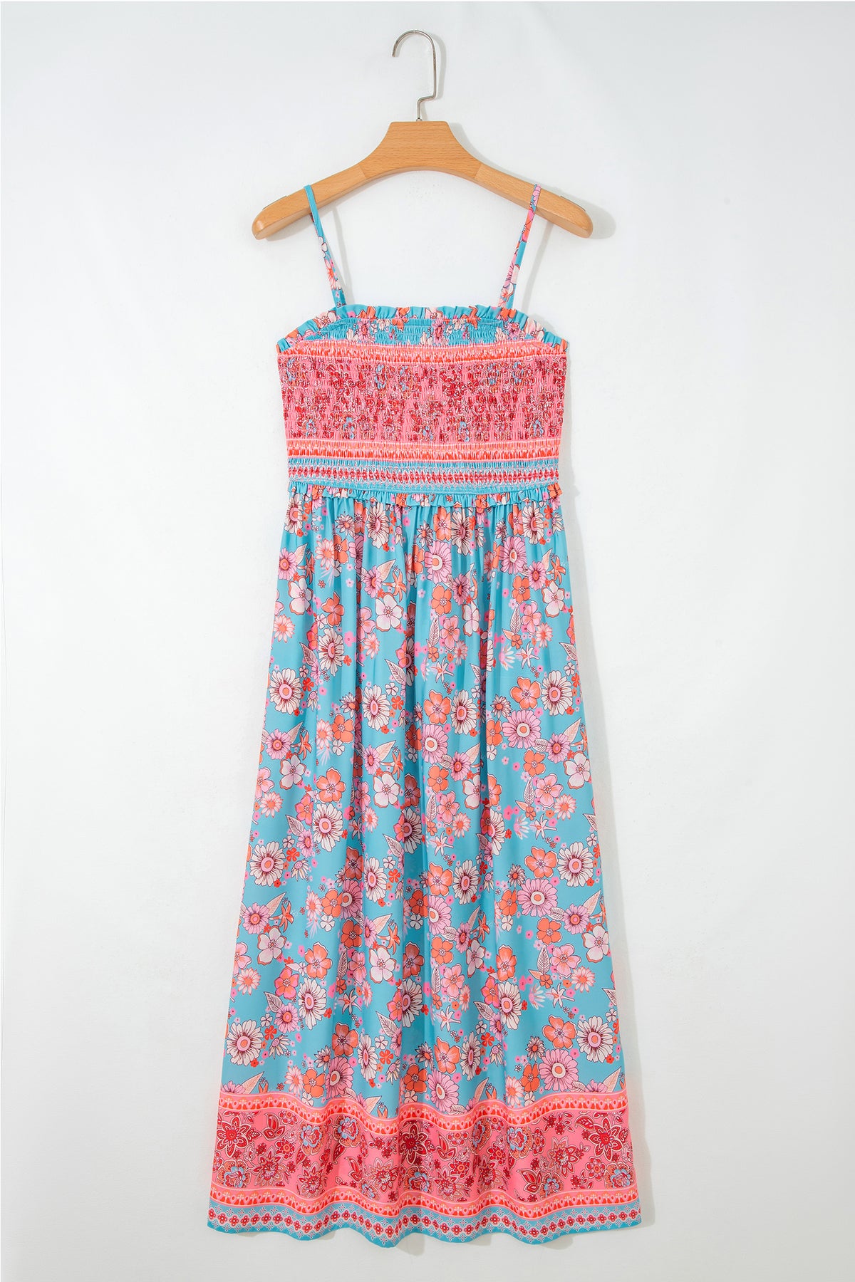 Bohemian Ethnic Maxi Floral Dress