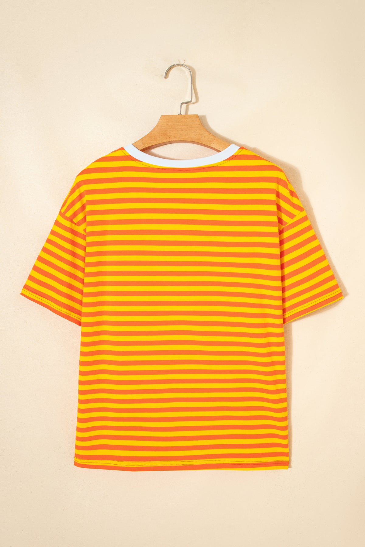 Stripe Crew Neck Drop Tee