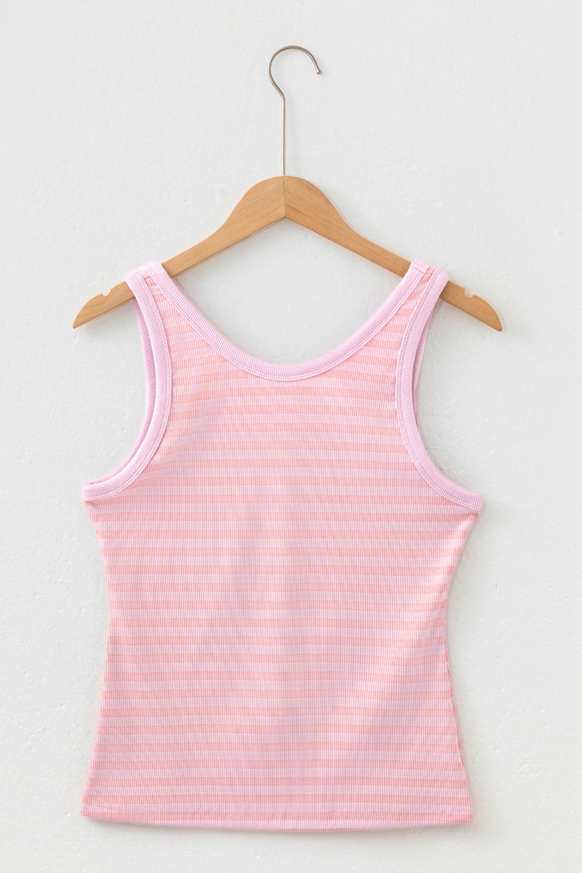 Stripe Ribbed Knit Tank Top