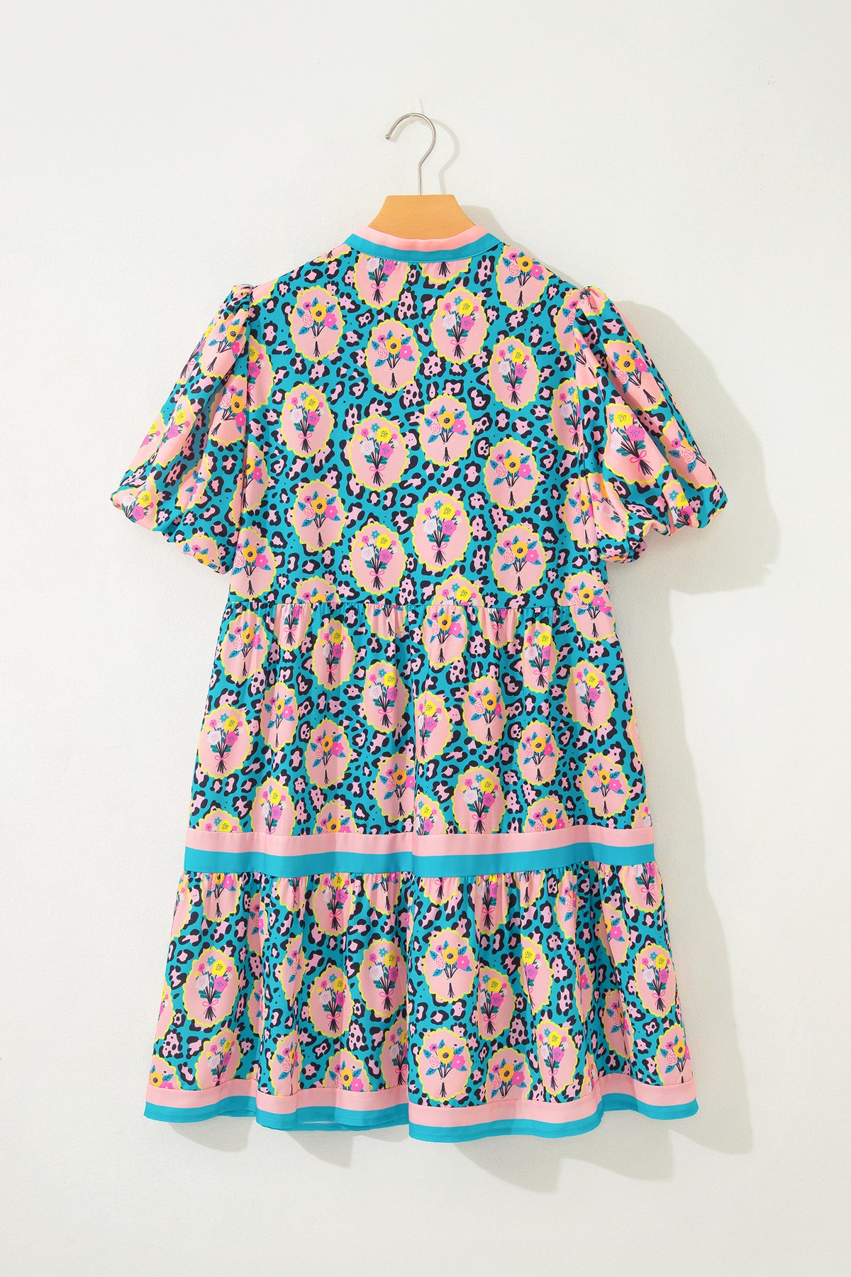Leopard Short Floral Dress