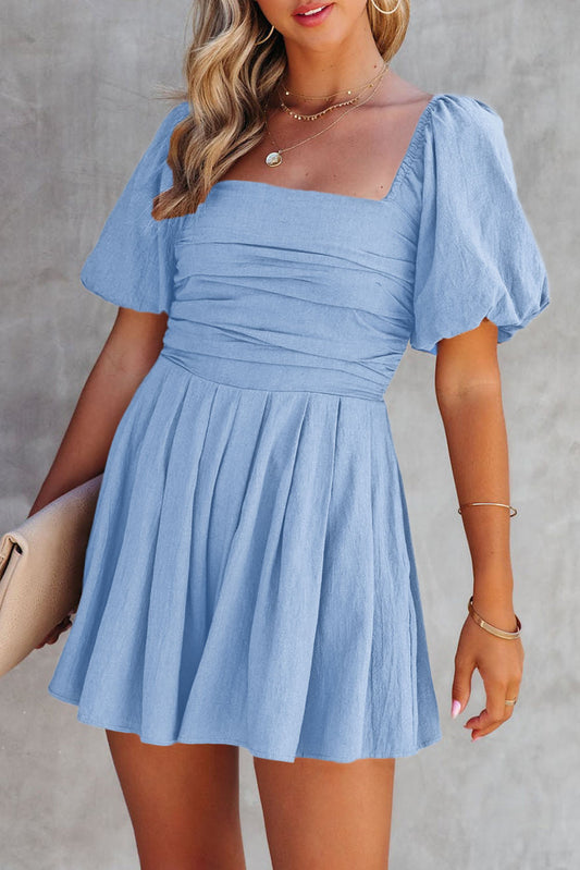Puff Sleeve Jumpsuits & Rompers
