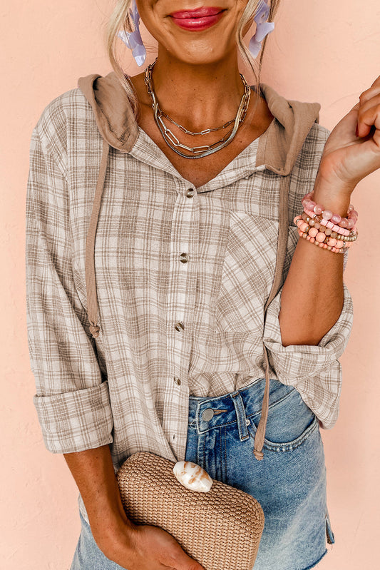 Checkered Fit Buttoned Plaid Shackets