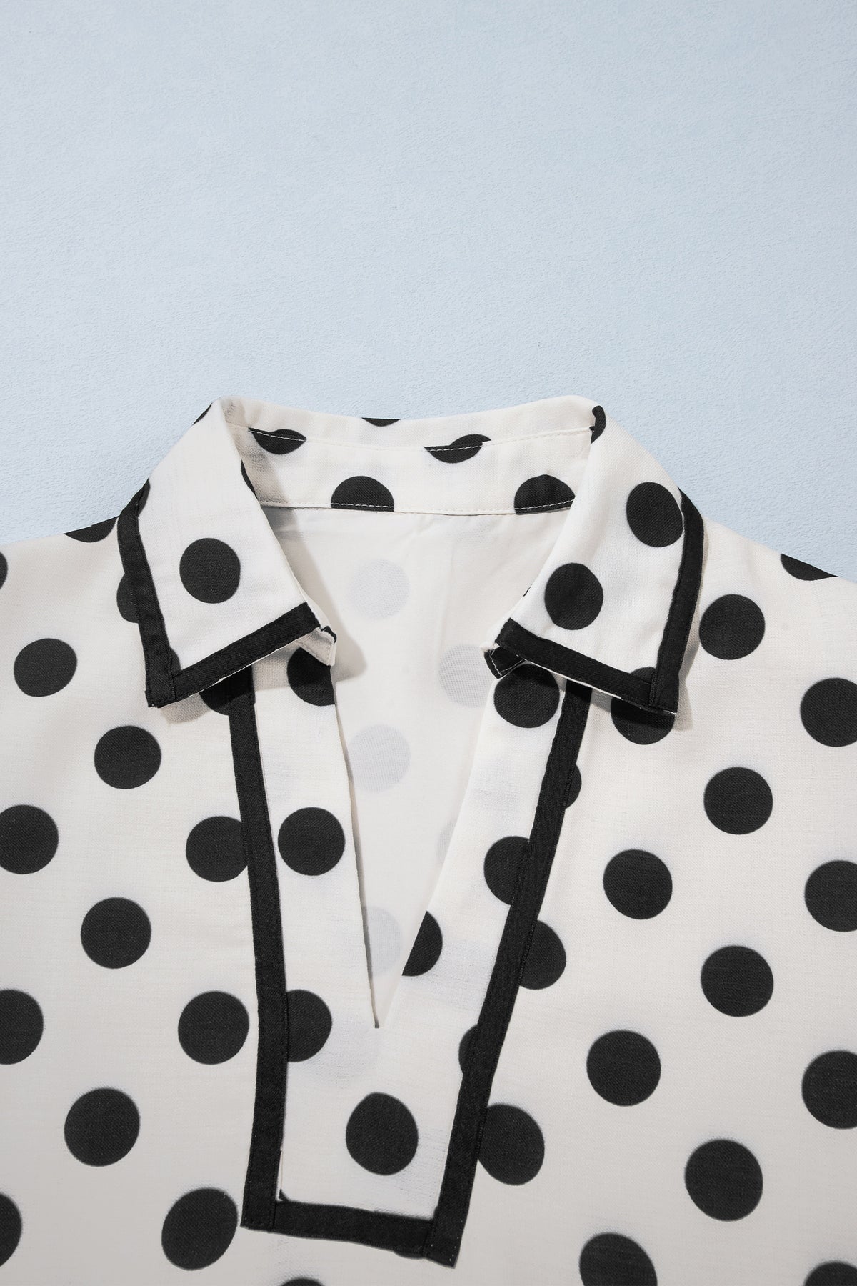 Polka Dot V-neck Mini Dress