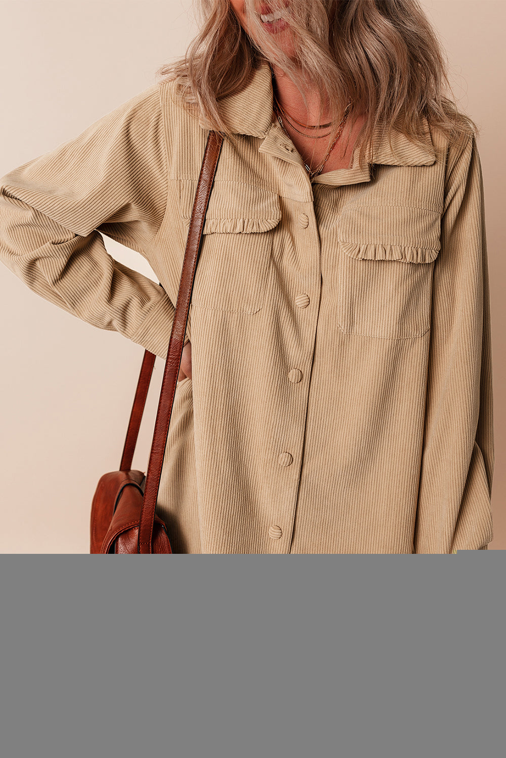 French Frilled Button Up Jackets