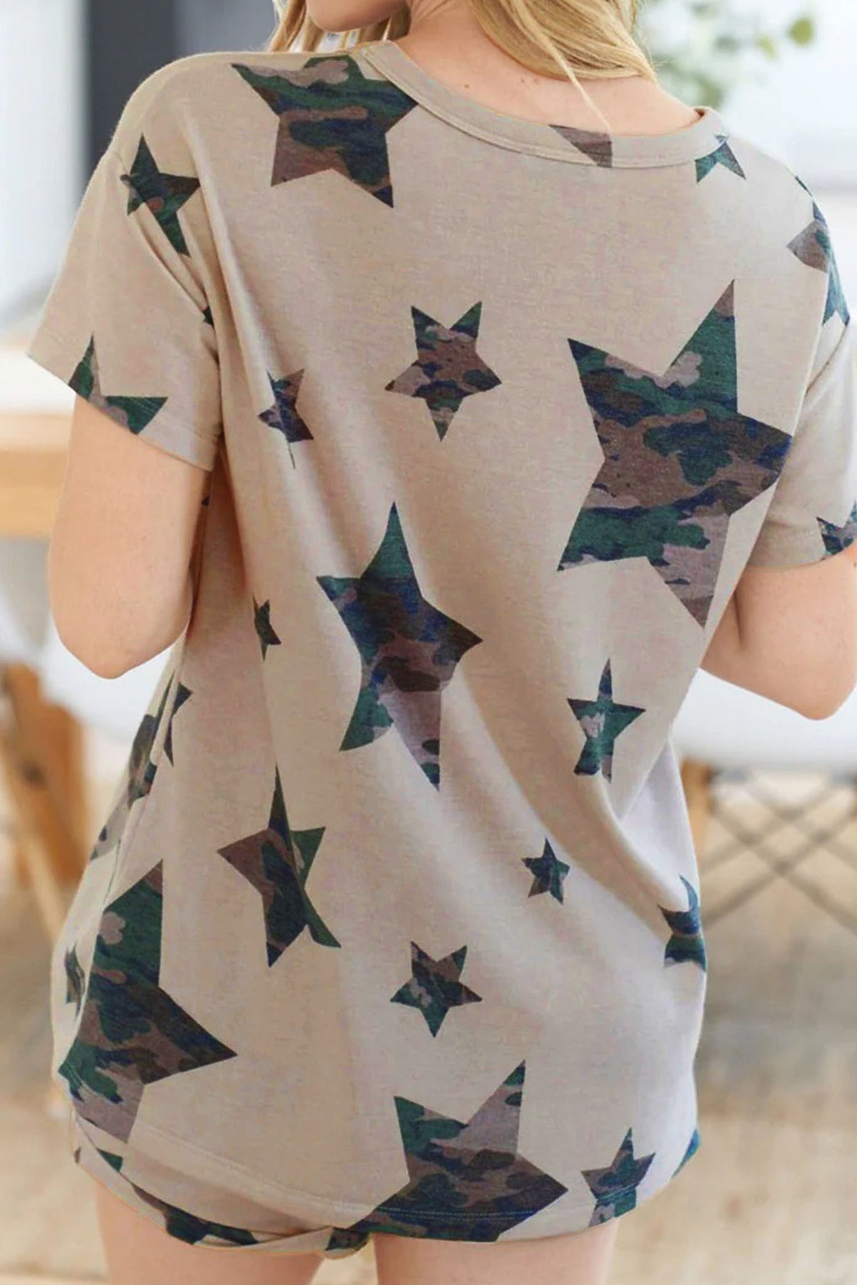 Camo Star Short Lounge Set