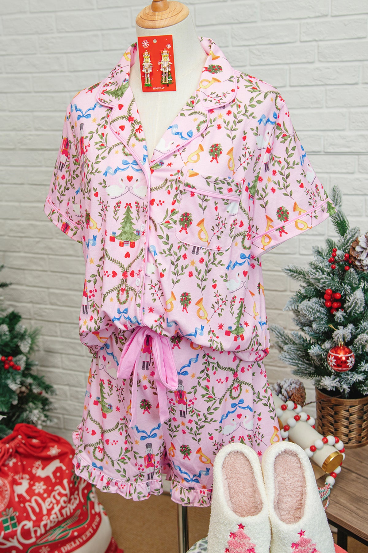 Nutcracker Doll Christmas Pajama Set