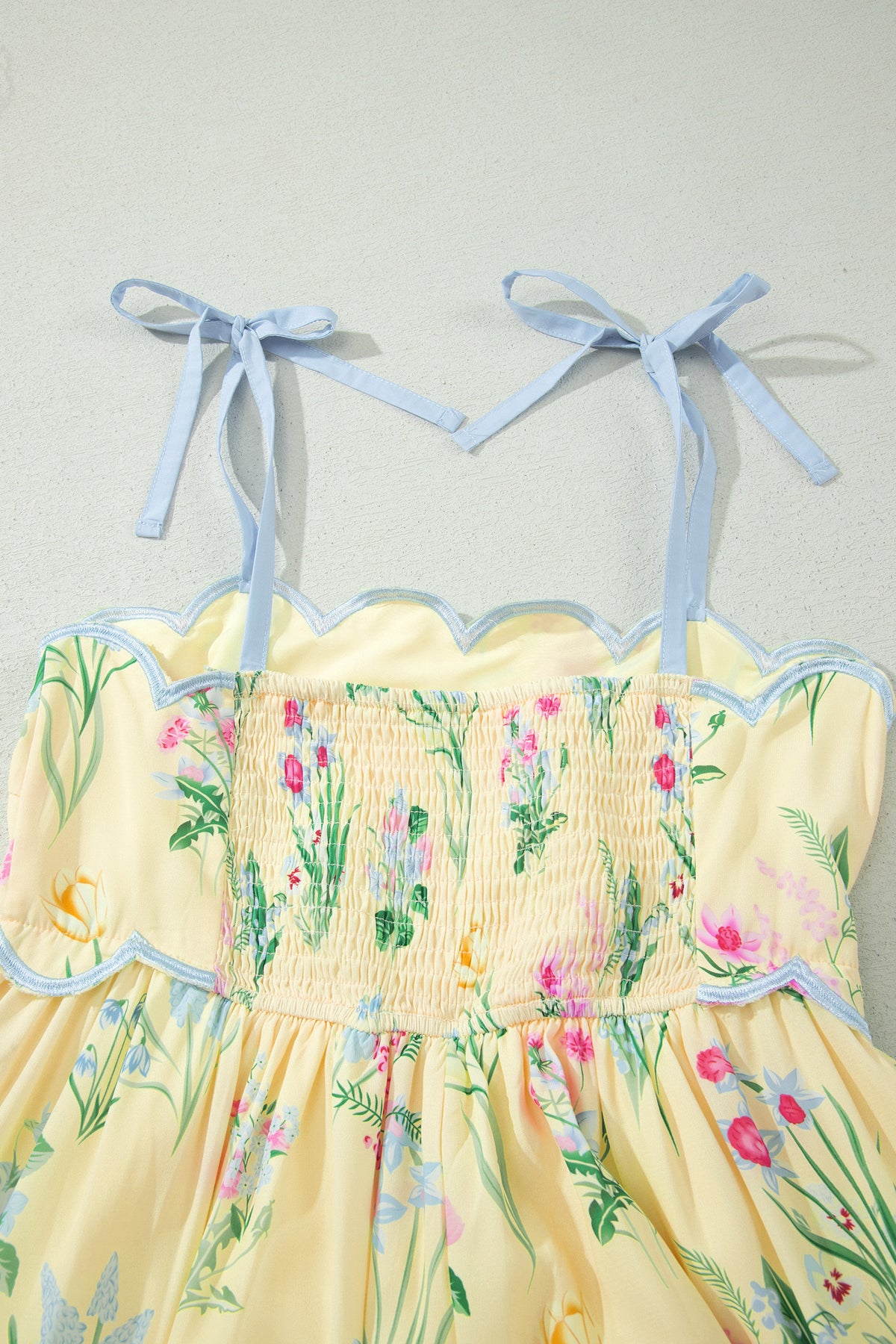 High Waist Midi Floral Dress