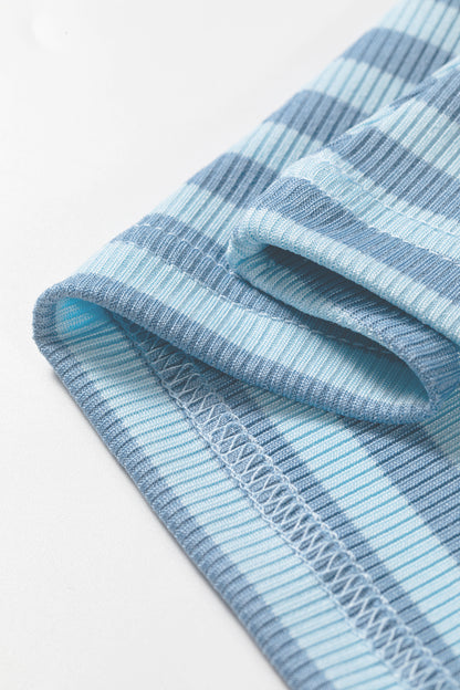 Stripe Ribbed Knit Tank Top
