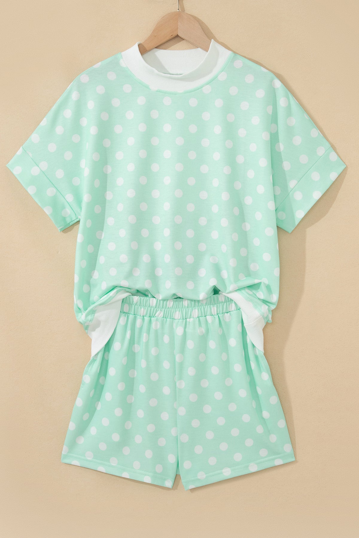 Polka Dot Mock Short Set