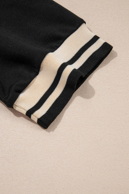 Striped Webbing T Shirt Dresses