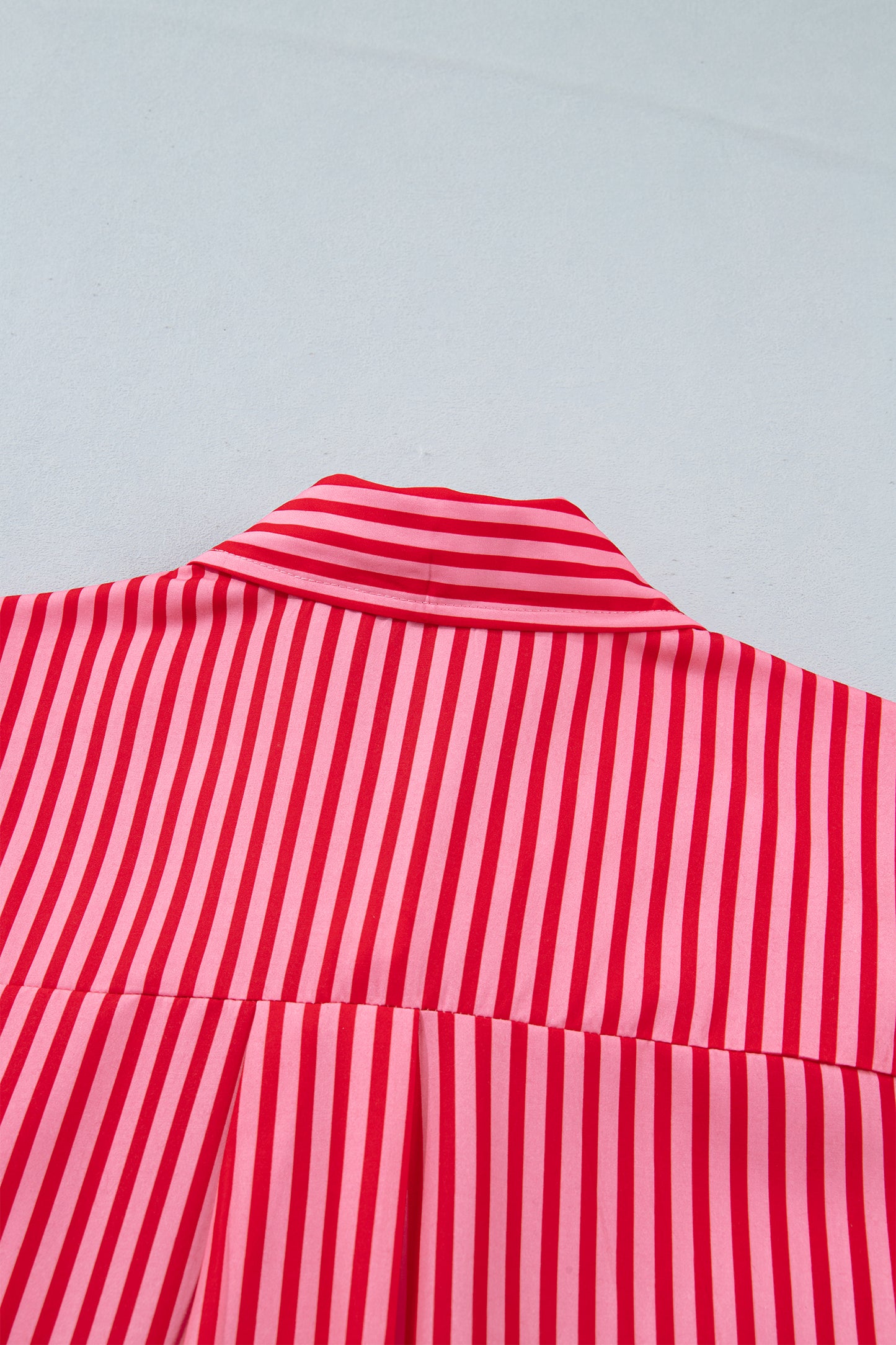 Stripe Button-up Long Sleeve Blouse