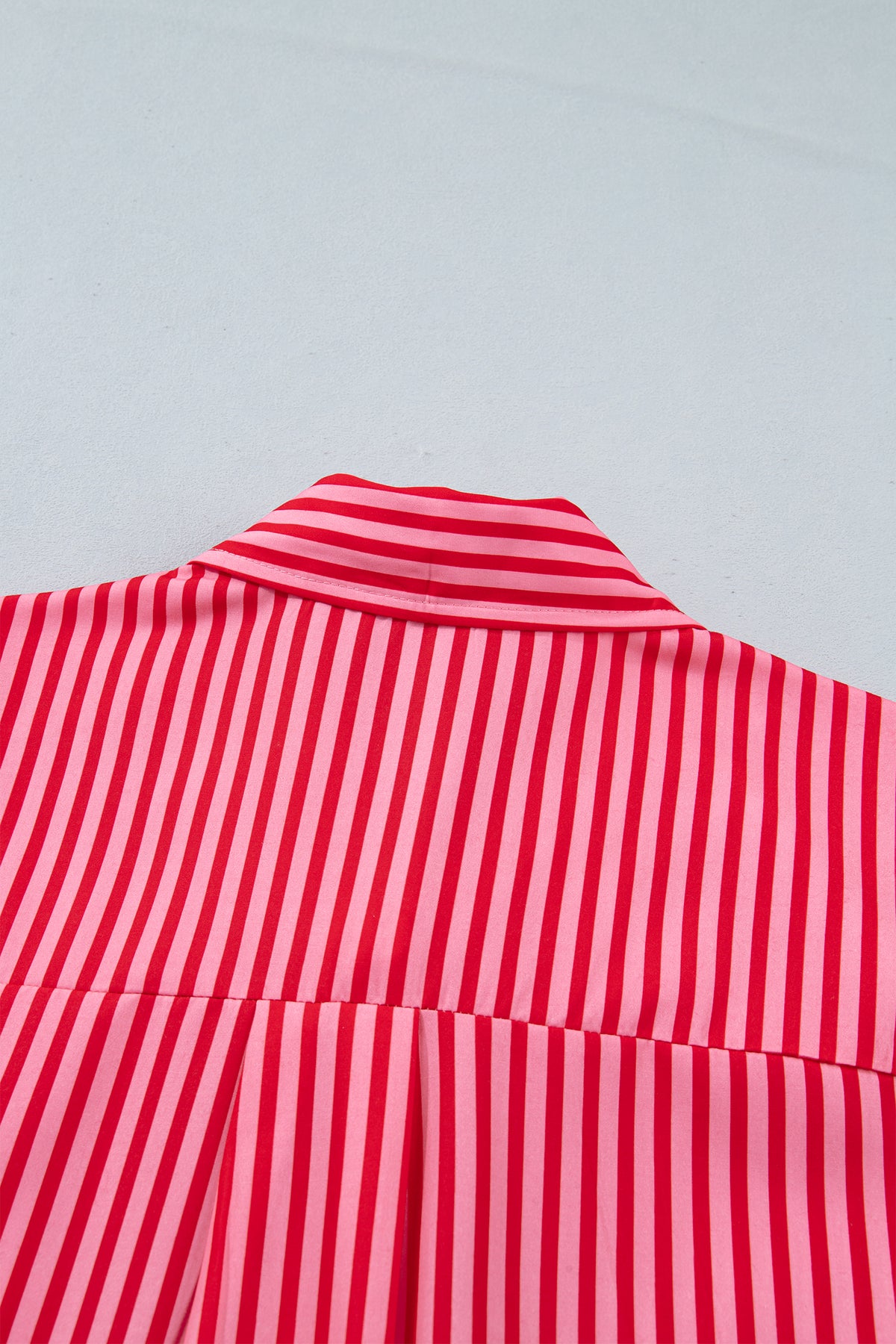 Stripe Button-up Long Sleeve Blouse