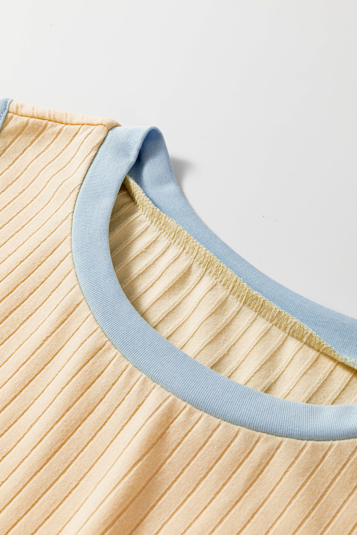 Ribbed Tank Split Two-Piece Set