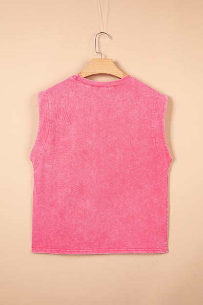 Toner Washed Sleeveless Tank Top