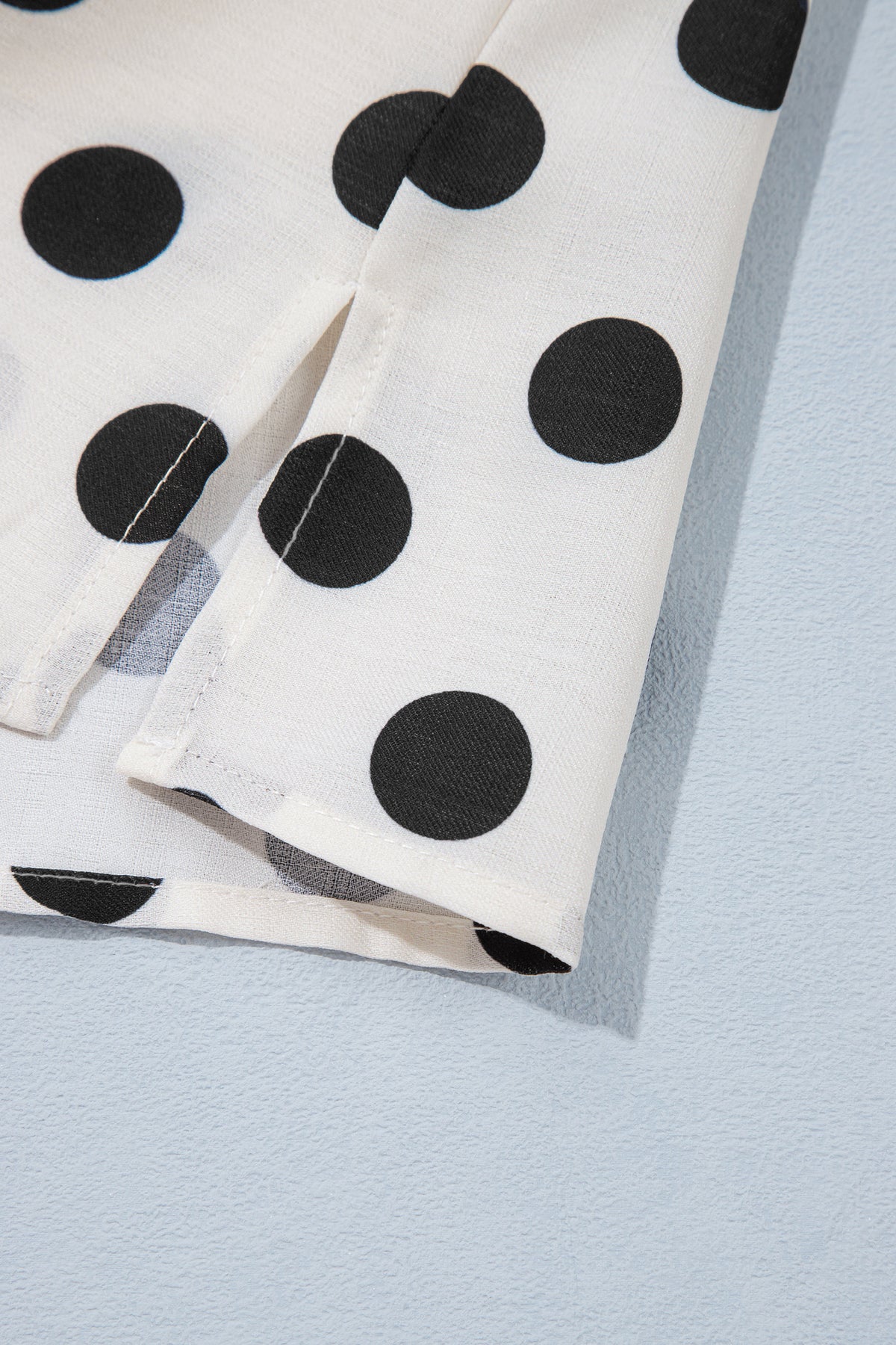 Polka Dot V-neck Mini Dress